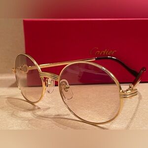 Cartier Gold Frame Eyewear